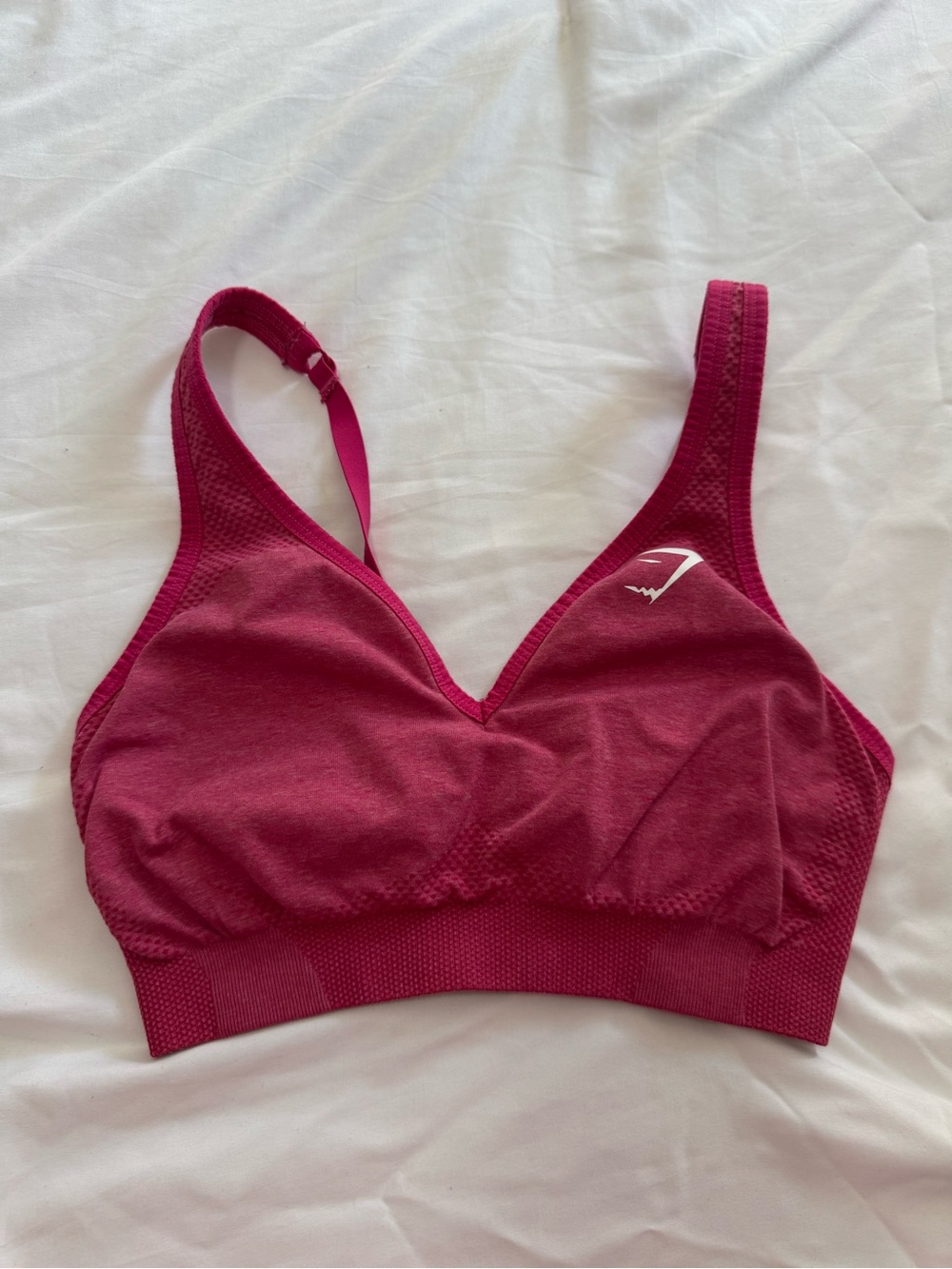 Gymshark Burgundy/Magenta Seamless Sports Bra